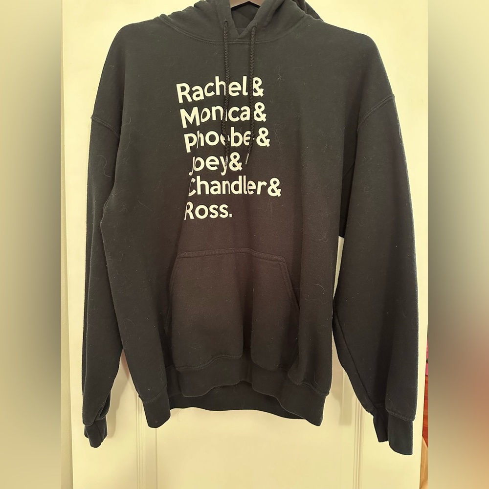 Size large “Friends” show black hooded sweatshirt